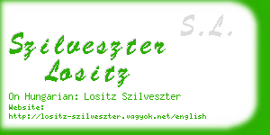 szilveszter lositz business card
